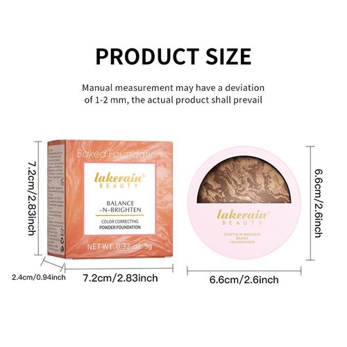 Oil Control Lighting Glow Baked Foundation Long-lasting & Waterproof Powder L1C2 - Picture 14 of 18