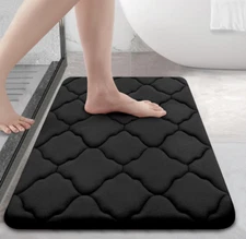 Memory Foam Bath Mat Rug 30x20, Soft and Absorbent Bathroom Rugs, Non-Slip