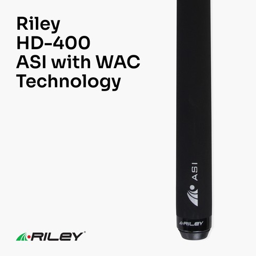 Taco de billar Riley 2 piezas ASI punta de 9,5 mm + tecnología WAC ajustable en peso - Imagen 2 de 7