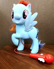 My Little Pony Singing Rainbow Dash Karaoke Mic Microphone Figure Toy Works