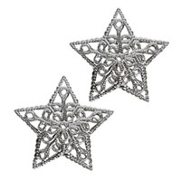Stern Aus Metall Silber 6Cm 20 St - Weihnachtsdeko, Metallstern, Ornamente, 20