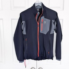 Haglofs Black And Gray Lizard Jacket Size M Guc Retails $275