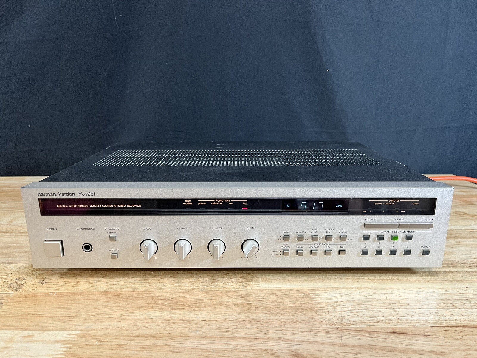 HARMAN KARDON HK495i Vintage Stereo Receiver w/phono eBay