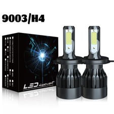 For VW T5 Transporter 2010-14 White Xenon HID High/Low Beam Headlight Bulbs Set