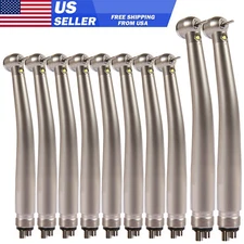 1-10Pcs NSK Style Dental Fiber Optic LED E-generator Handpiece High Speed 4Hole