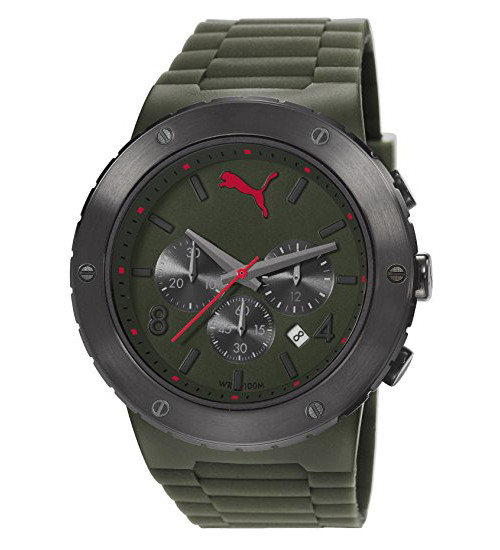 Mens Watches Puma Silicone Watch Puma P1064 Ultrafresh Three-Hand