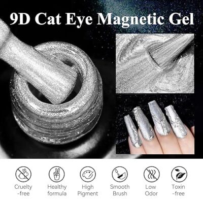 Cat Eye Gel Nail Polish MIZHSE Vernis à Ongles Gel Cat Eye 10 Ml