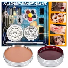 Scar Wax SFX Makeup Kit Halloween Makeup Kit Fake Blood Makeup Special Effects