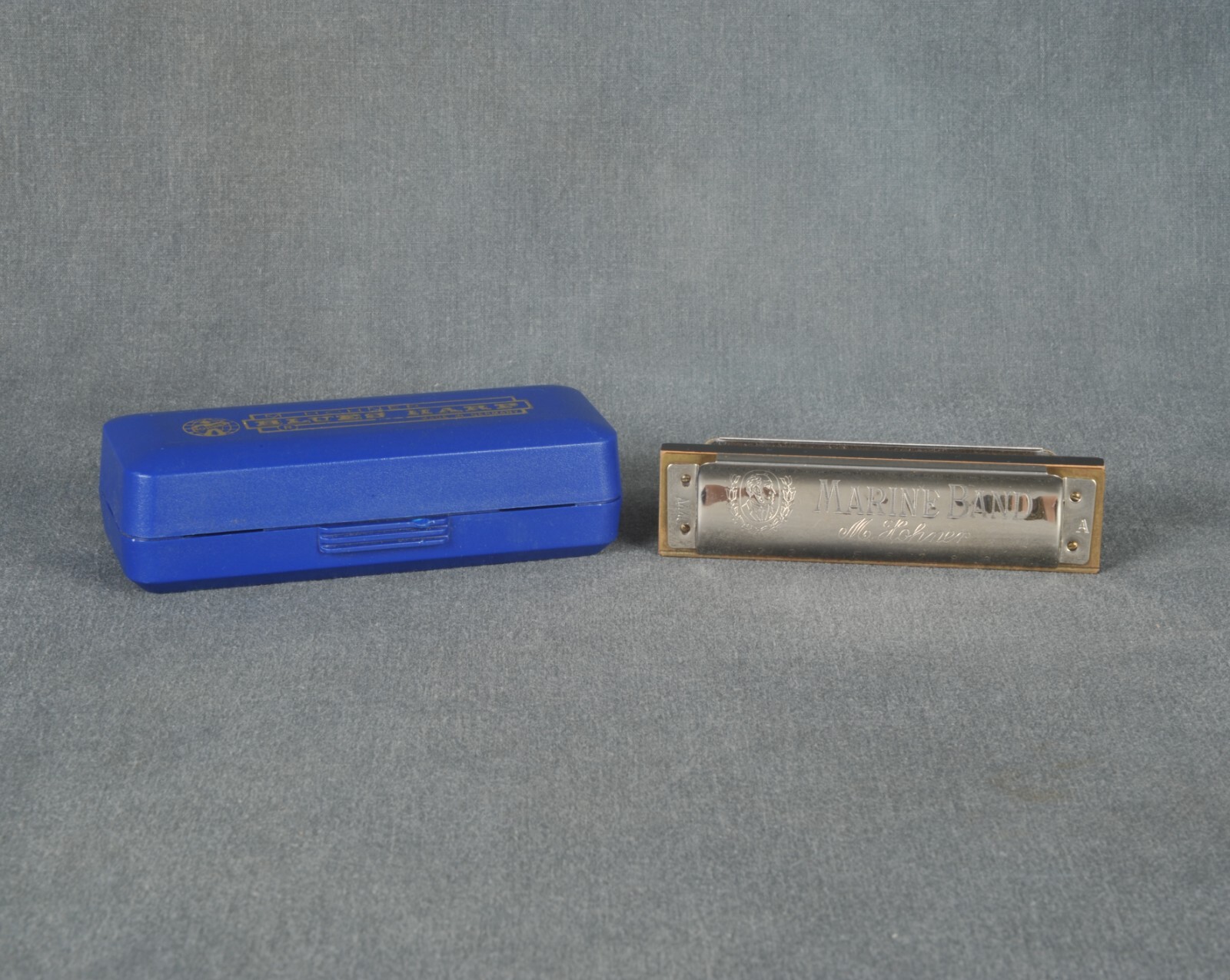 M Hohner Blues Harp Marine Band Harmonica A440 W/Case Made in Germany