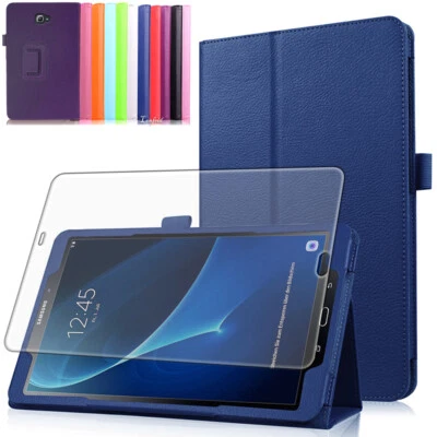 HÜLLE+ 9H SCHUTZGLAS FÜR SAMSUNG GALAXY TAB A 10.1 T580 A6 2016 TASCHE CASE -2 - Bild 1 von 4