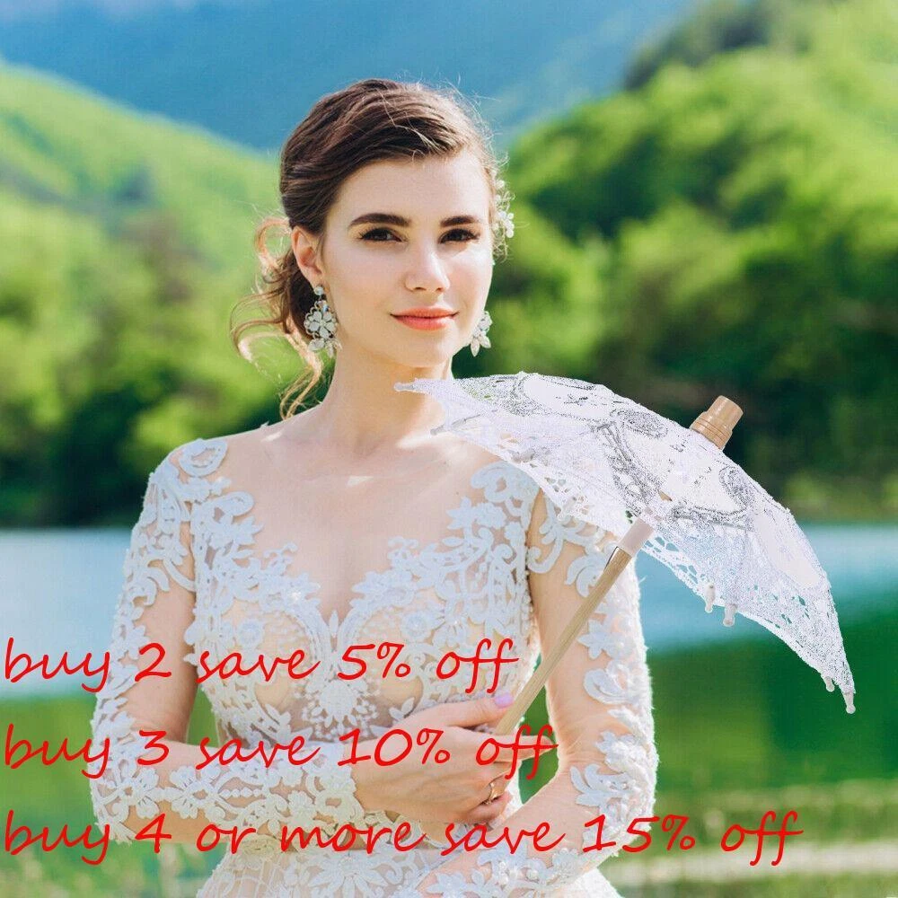Vintage white sale lace umbrella