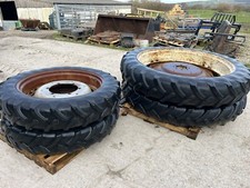 MASSEY FERGUSON / MF TRACTOR ROWCROPS FULL SET FRONT & REARS LANDINI TYRES THIN
