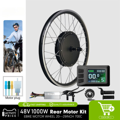 48V 1000W Rear Wheel Brushless Hub Motor 20-29In 700C For E - Main Image