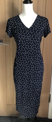 boohoo polka dot maternity dress
