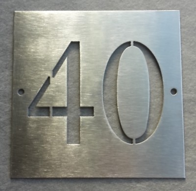 Numero Civico Targhetta Smaltata 10x10 Cm, Numero Per La Casa - Foto 7