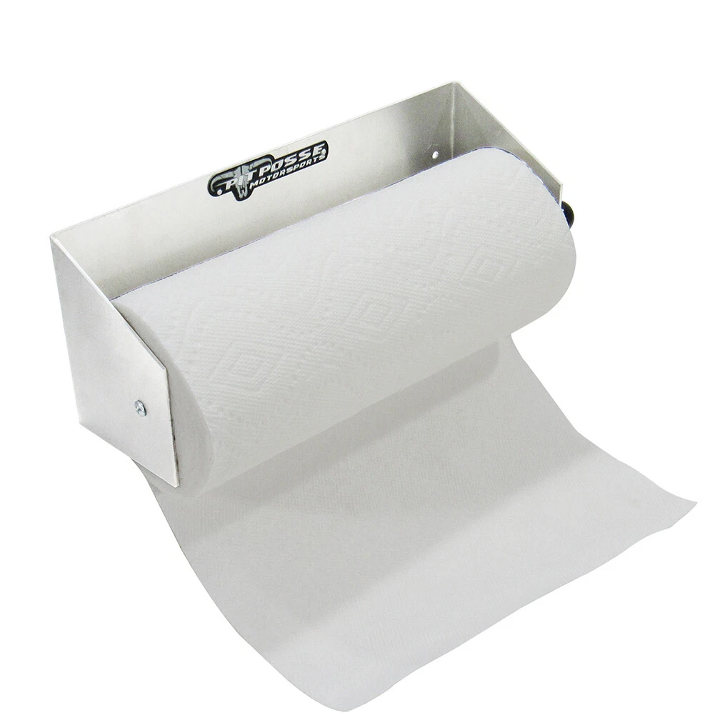 Pit Posse Paper Towel Holder Aluminum Trailer Garage Organizer eBay
