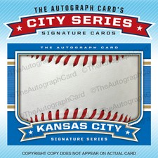 The Autograph Card Blank Signature cards 25 BASEBALL for Kansas City Royals Auto