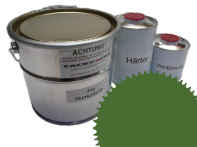 1 Liter Set 2K Autolack RAL 6025 Farngrün Acryl Glänzend Lackpoint !