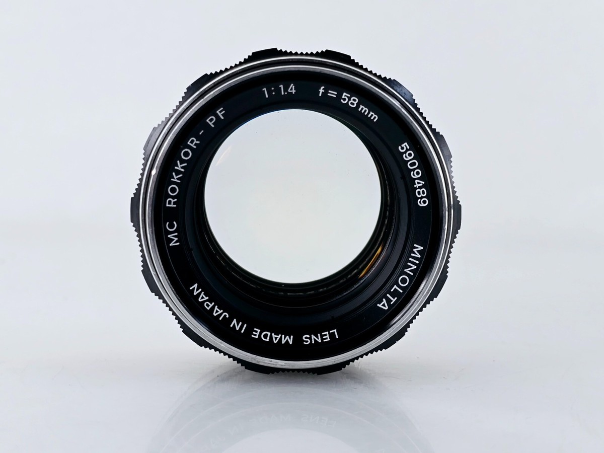MINOLTA MC ROKKOR-PF 58mm f1.4 ♯2790 Minolta 58mm f1.4 MC Rokkor-PF - Lens – Kamerastore