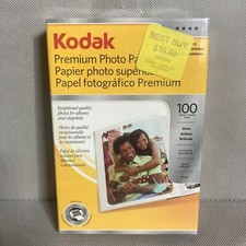 Kodak Premium Photo Paper 100 Sheets 4x6 Gloss Instant Dry NEW-SEALED