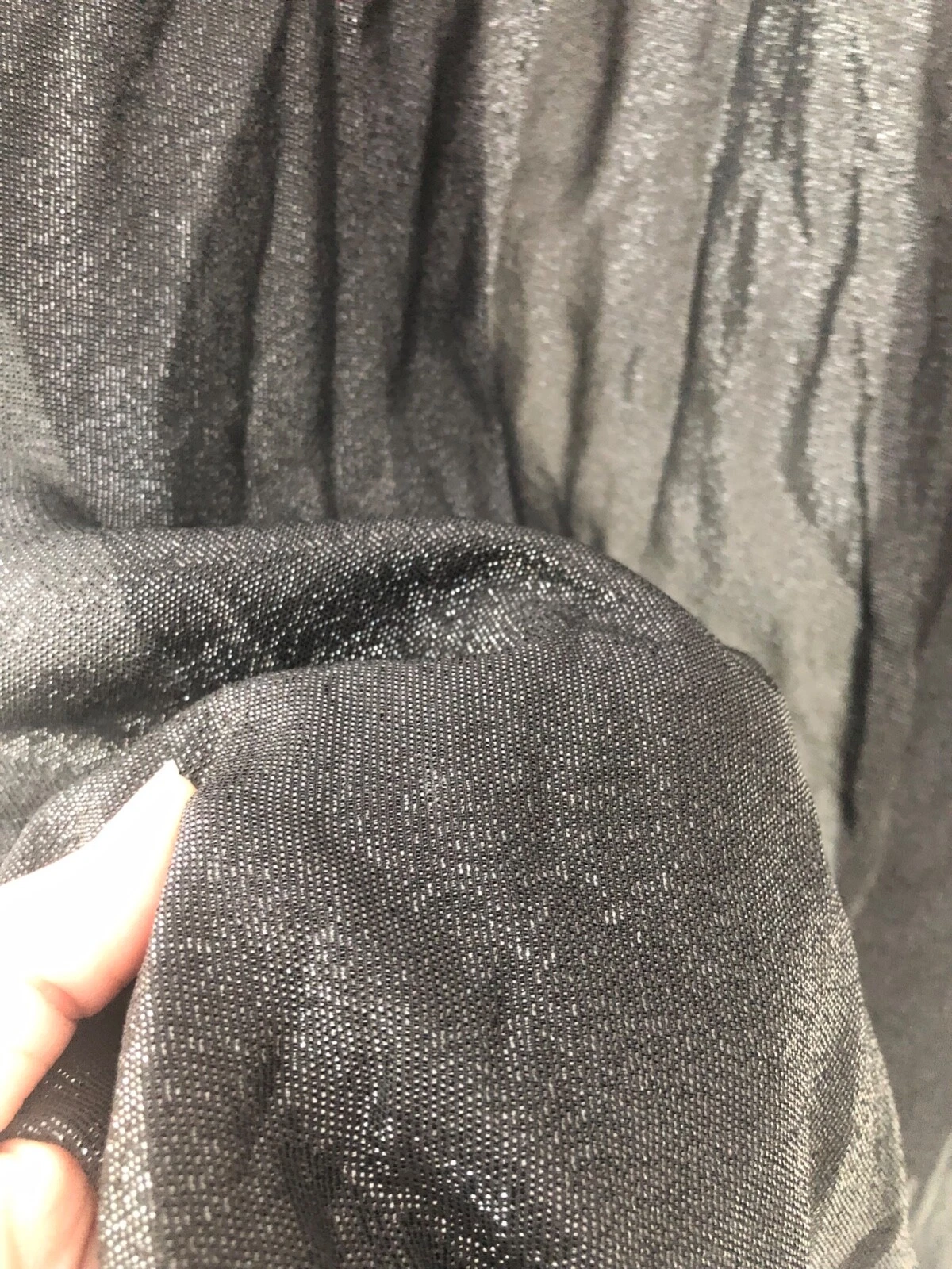 Gianni Versace Istante Miscela Seta Nero Argento Made in Italy Vintage 1973