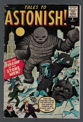 Atlas Marvel Comics Tales To Astonish 6 1959 G/VG 2.5 Stone Men