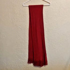 Used Unbranded, Stylish, Comfy-warm, Fringed, Scarlet, Knit Scarf — photo 3