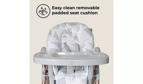 My Babiie Highchair - Rose Gold Grey Geo | 8730183 - Picture 2 of 6