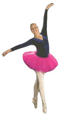 Adult Extra Small ANASTACIA Ballet Tutu Dance Costume Dress Blue with Pink