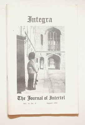1987 August Integra The Journal Of Intertel Legion Of Intelligence Magazine