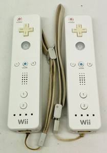 Crazy Genuine Nintendo Wii Remotes X 2 Rvl 003 Preowned With Wrist Straps Brand Genuine Cfdiweb Mx