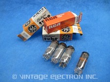 4 NOS 6CM6 Vacuum Tubes - GE RCA - USA - 1970's TESTED, FREE SHIPPING