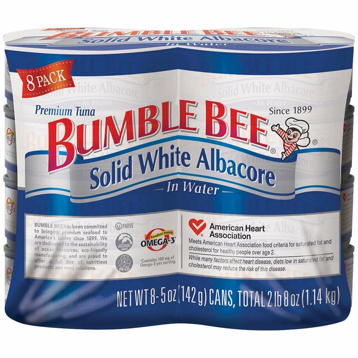 Bumble Bee Solid White Albacore Tuna, 5 Oz, Pack Of 8 Cans 86600009858 |  eBay