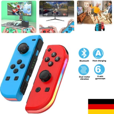 MARKENLOS 2er-Set Joy Con Controller - Left&Right Wireless Gamepad Für Nintendo Switch Neu