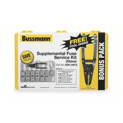 Bussmann GSK-260 Glass Fuse Kit, Abc, Agc, Gma, Gmc, Mda, Mdl Series, 260