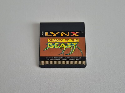 Shadow Of The Beast Atari Lynx Video Game Cartridge 1992