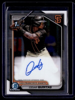 2024 Bowman Chrome Prospects Cesar Quintas Auto #CPA-CQ