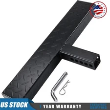 Hitch Climber Step Towing Bumper Guard 23.6in L For 2" Receivers Trucks Pickups