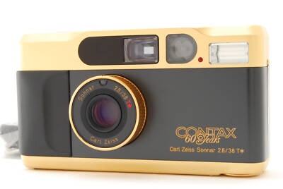 UNUSED BOX CASE】CONTAX T2 GOLD 60th 60 Years Limited