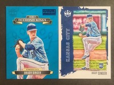(2) 2021 DIAMOND KINGS ARTIST'S PROOF RC BRADY SINGER Debut Diamond Kings + Base