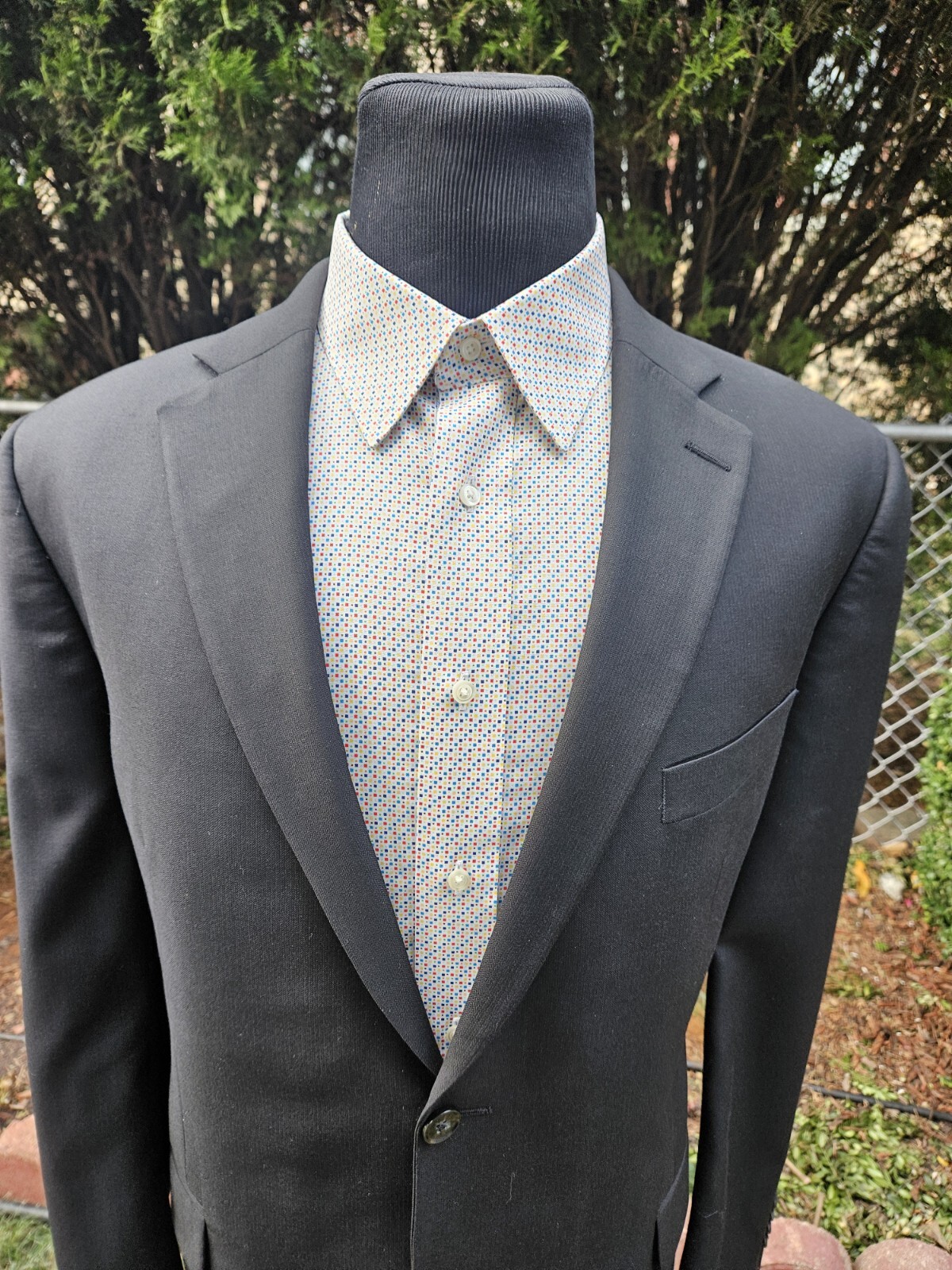 PETER MILLAR 100% Wool Black Two Button Blazer Sp… - image 6