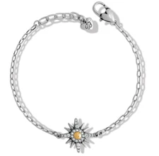 Brighton Sunglow Two-Tone Crystal Bracelet Style JF9973 NWT MSRP $68