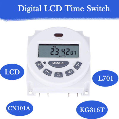 60*60*30 mm DISPLAY Plastic LCD Digital Timer Programmable Time Switch Plastic