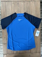 Nike Dri-FIT Academy Pro Short Sleeve Soccer Top Women's M Royal Blue DH9242