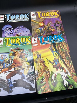 Turok Dinosaur Hunter Valiant Comic Readers Lot Of 4 Issue 4,5,6,7 Vintage 1993