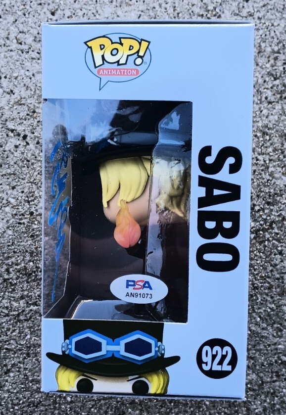 ONE PIECE Vic Mignogna SIGNED Sabo Funko Pop PSA/DNA | eBay