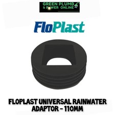 FloPlast 110mm Universal Rainwater Adaptor D96 Round Or Square Downpipe (D)