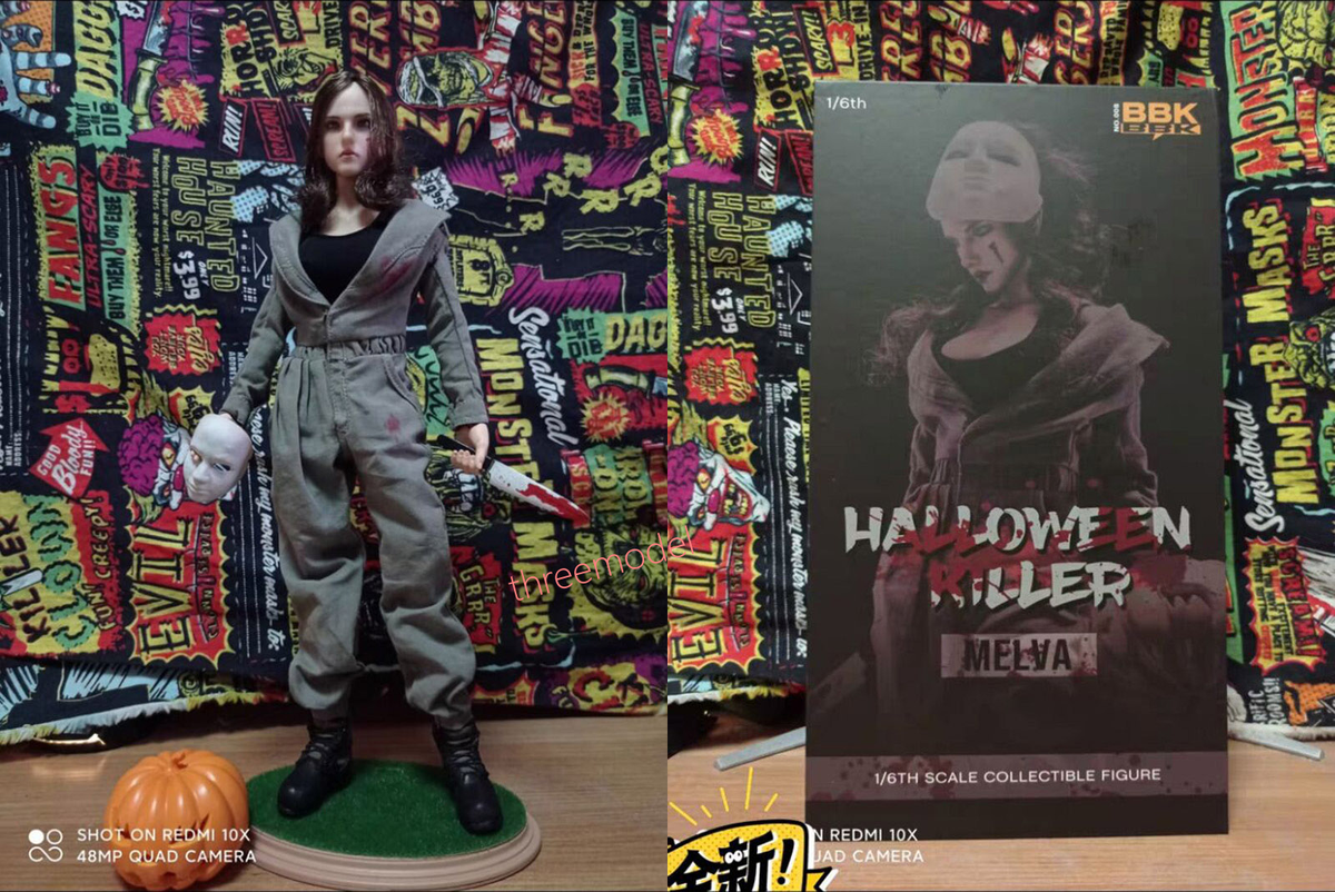 BBK BBK008 1/6 Halloween Killer Girl Melva 12'' Action Figure IN