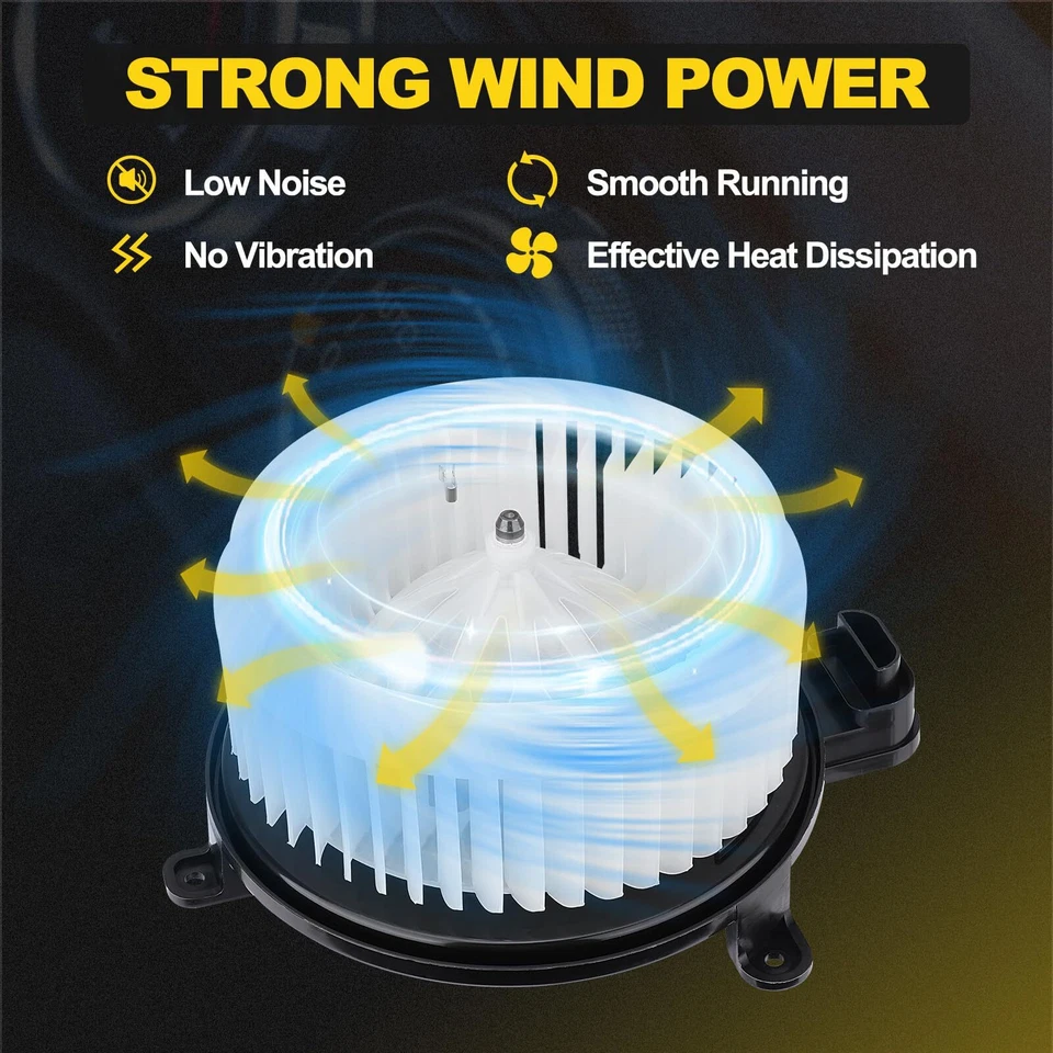 Motor soplador calentador HVAC con motor sin escobillas para Toyota Sienna Sequoia 2008-2022 Foto 3 de 4