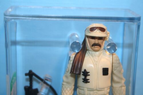 VINTAGE STAR WARS AFA GRADED REBEL COMMANDER 80 NM 80 HK FIGURE WEAPON KENNER CV - Picture 2 of 16